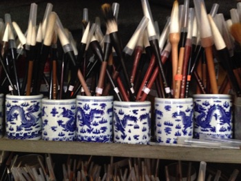 Brush shop at Daifen Artists Village, Shenzhen